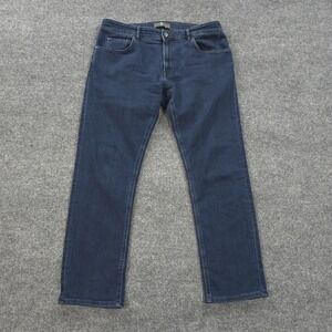 PT Torino Jeans Mens 38x31 Blue Jazz Slim Straight Stretch Denim Dark Wash Italy